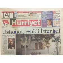 Gökçe Koleksiyon Hürriyet  Gazetesi Tatil Eki 12 Ağustos 1995 - Ustadan Renkli Istanbul Foto Muhabiri Ara Güler  GZ35552