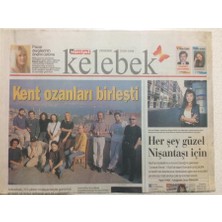 Gökçe Koleksiyon Hürriyet Gazetesi Kelebek 3 Eylül 1998 - Kent Ozanları Birleşti  GZ24962