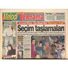Gökçe Koleksiyon Sabah Telerama Gazetesi 7 Nisan 1994 -  Levent Kırca, Oya Başar, Tülay Arda, Nurseli Idiz   GZ126333