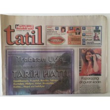 Gökçe Koleksiyon Hürriyet  Gazetesi Tatil Eki 20 Ağustos 1998 -  Trabzon Urfa Tarih Hattı  Çamlıhemşin , Yusufeli , Borçka ...  GZ28344