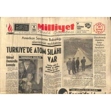 Gökçe Koleksiyon Milliyet Halk Gazetesi 26 Kasım 1965 - Bestekâr Mayadağ Trafik Kazasında Öldü - Türkiyede Atom Silahı Var    GZ117954