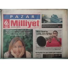 Gökçe Koleksiyon Milliyet Pazar Gazetesi 2 Haziran 2002 Hüsnü Şenlendirici New Yorkta Çaldı Sıra Ayda -GZ37534