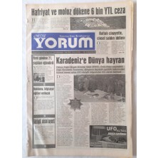 Gökçe Koleksiyon Ordu Yorum Gazetesi 17 Mart 2007 - Karadenize Dünya Hayran  GZ23202
