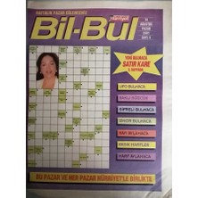 Gökçe Koleksiyon Hürriyet Gazetesi Bulmaca Eki 19 Ağustos 2001 -GZ44818