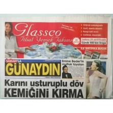 Gökçe Koleksiyon Sabah Gazetesi Günaydın Eki 1 Nisan 2002 Aşkın Nur Yenginin Son Bombası -GZ37358