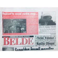 Gökçe Koleksiyon Belde Gazetesi 1 Ocak 2006 - Melih Gökçekten Sosyal Yardım Atağı   GZ42966