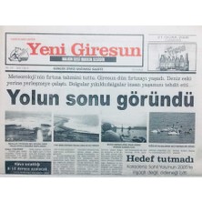 Gökçe Koleksiyon Yeni Giresun Gazetesi 21 Ocak 2006 - Yolun Sonu Göründü   GZ41669
