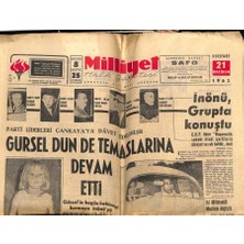 Gökçe Koleksiyon Milliyet Gazetesi 21 Haziran 1962 - Gürsel Dün De Temaslarına Devam Etti  GZ58743