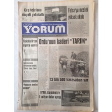 Gökçe Koleksiyon Ordu Yorum Gazetesi 7 Mart 2007 - Ordunun Kaderi Tarım   GZ23193