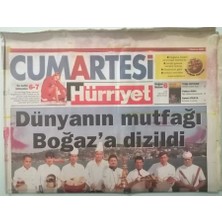 Gökçe Koleksiyon Hürriyet Cumartesi Gazetesi 1 Haziran 2002 Dünyanın Mutfağı Boğaza Dizildi -GZ37500