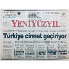 Gökçe Koleksiyon Yeni Yüzyıl Gazetesi 27 Ekim 1996 - Türkiye Cinnet Geçiriyor   GZ42951