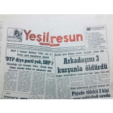 Gökçe Koleksiyon Yeşil Giresun Gazetesi 27 Eylül 1994 - Dyp Diye Parti Yok Shp Bitti   GZ41152