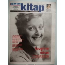 Gökçe Koleksiyon Radikal Gazetesi Kitap Eki 22 Kasım 2002 Sevginin Mirası -GZ37113