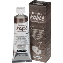 Schmincke Kohle Liquid Charcoal Sıvı Kömür Cherry Pit Black