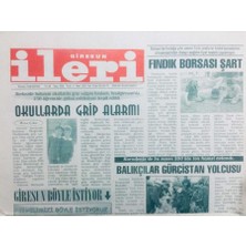 Gökçe Koleksiyon Giresun Ileri Gazetesi - 11 Mart 2003 - Okullarda Grip Alarmı   GZ41941