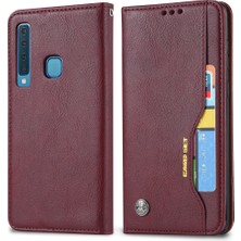 Seashell Digital Samsung Galaxy A9 (2018)/A9 Star PRO/A9S-WINE Red Için Otomatik Emilmiş Pu Deri Mobil Kabuk (Yurt Dışından)