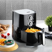 Schafer Thermochef Manuel Airfryer/Sıcak Hava Fritözü-Siyah