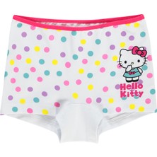 Hello Kitty Kız Çocuk 2'li Boxer Set 2-10 Yaş Beyaz