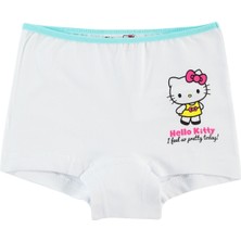 Hello Kitty Kız Çocuk 2'li Boxer Set 2-10 Yaş Beyaz