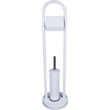 Maxiflow Ayaklı Wc Fırçalık Set Beyaz 75 cm