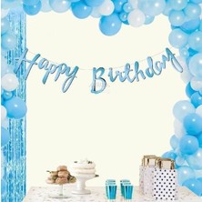 Markasız Happy Birthday(Iyi Ki Doğun) Banner Mavi