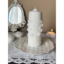 Selins Art Candle Blok Çiçek Mum