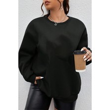 Only Trendwear  Unisex Just Fun Baskılı Bisiklet Yaka Sweatshirt