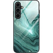 Cool-M Case Samsung Galaxy A55 5g Mermer Boyalı Tpu+Pc+Temsilli Cam Koruyucu Kapak (Yurt Dışından)