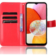 Cool-M Case Samsung Galaxy A15 5g Cep Telefon Kılıfı Çılgın At Doku Deri Deri Koruyucu Kapak (Yurt Dışından)