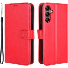 Cool-M Case Samsung Galaxy A15 5g Cep Telefon Kılıfı Çılgın At Doku Deri Deri Koruyucu Kapak (Yurt Dışından)