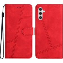 Cool-M Case Samsung Galaxy A35 5g Çizgileri Baskılı Deri Cüzdan Kapağı (Yurt Dışından)