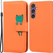 Cool-M Case Samsung Galaxy S23 Fe Karikatür Hayvan Desen Cep Telefonu Vakaları Kitap Tarzı Deri Kapak (Yurt Dışından)