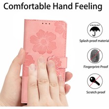 Cool-M Case Samsung Galaxy A05S 4g Pu Deri Cüzdan Telefon Kapak Çiçekleri Baskılı Flip Stand Telefon Kılıfı (Yurt Dışından)