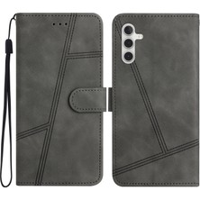 Cool-M Case Samsung Galaxy A35 5g Çizgileri Baskılı Deri Cüzdan Kapağı (Yurt Dışından)