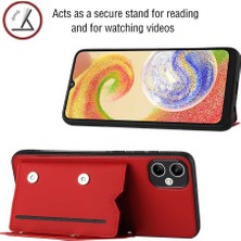 Cool-M Case Samsung Galaxy A05 4g Pu Deri+Tpu Kickstand Telefon Kapağı Kayışla (Yurt Dışından)