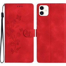 Cool-M Case Samsung Galaxy A05 4g Anti-Dalgalı Çiçek Manyetik Deri Cüzdan Cep Telefonu Kapağı (Yurt Dışından)