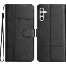 Cool-M Case   Galaxy A35 5g Cowhide Doku Deri Telefon Kapağı Kullanışlı Kayış (Yurt Dışından)