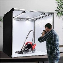 Yenilzd 80 x 80 cm Profesyonel Stüdyo LED Işıklı Ürün Fotoğraf Çekim Çadırı