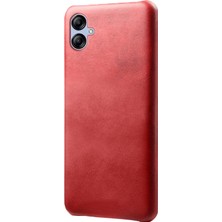 Cool-M Case Samsung Galaxy A05 4g Buzağı Dokusu Pu Derisi + Pc Telefon Kılıfı Kıç Çizelge Anti Telefon Kapağı (Yurt Dışından)