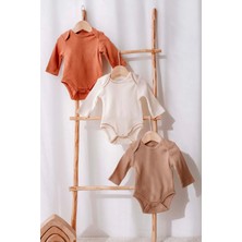 Lilabio Organik Pamuk 3lü Uzun Kollu Bebek Body Seti