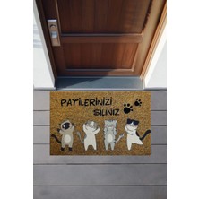 Ogi Home Kapı Önü Paspas Kaymaz Tabanlı 45*65 Dijital Baskılı