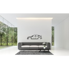 three3dprints Honda Civic Typer Type R Duvar Süsü Tablo Dekorasyonu 2d 45-50CM