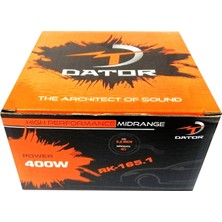 Dator 16 cm Midrange RK-165.1 100W Rms 400W Maksimum Güç Bullet Göbek