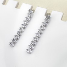 Kyver Su Yolu Küpe Sallantılı Mekik Küpe Gümüş