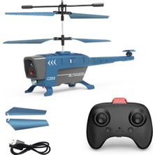 Wanglm Mavi 2.5ch Rc Helikopter 3.5ch 2.5ch 2.4g Rc Uçak Uzaktan Kumanda Helikopterleri Engellerden Kaçınma Elektrikli Uçak Uçan Oyuncaklar Çocuk Boys Için (Yurt Dışından)