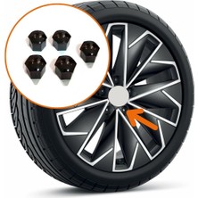 Gkl Bijon Kapağı Şifresiz 5 Adet Siyah Skoda Octavia 3 2013-2017 1Z0601173