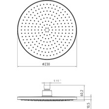 E.C.A Eca Purity Yuvarlak Duş Başlığı 23X23 102145051