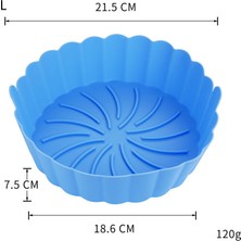 Smiling Air Fritöz Silikon Fırın Tavası Büyük (Yurt Dışından)