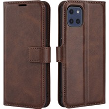 Seashell Digital Manyetik Toka Damla Geçirmez Pu Deri+Tpu Iç Telefon Kılıfı Samsung Galaxy A03 (166.5 x 75.98 x 9.14MM) Için Cüzdan Kapağı -Brown (Yurt Dışından)