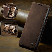 Seashell Digital Cüzdan Tasarım Anti-Drop Manyetik Otomatik Emici Pu Deri Deri Flip Folio Telefon Kılıfı Samsung Galaxy A13 5G/A04S 4g (164.7 x 76.7 x 9.1 Mm) -Coffee (Yurt Dışından)